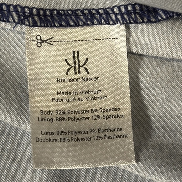 Krimson Klover Piper Dress XL Blue Patterned NWT long midi peonie dusk pockets - Picture 10 of 16